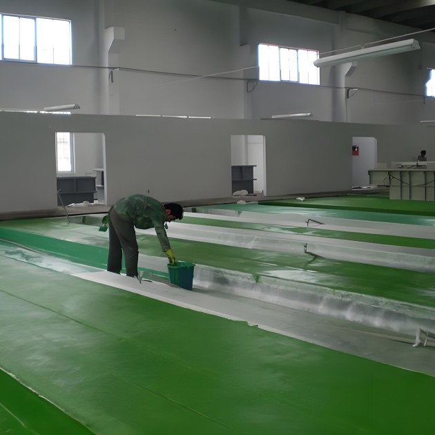 日照防腐蚀地坪,环氧玻纤地坪，玻纤工业地坪，环氧玻纤布地坪,乙烯基玻纤布地坪产品图1